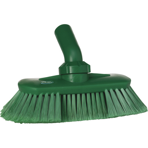 Angle-Adjustable Water-Fed Washing Brush, Soft Bristles, 9-1/4" Long, Green Air Extreme Inc.