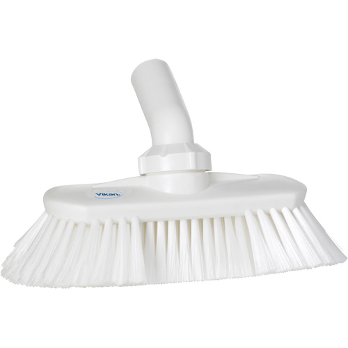 Angle-Adjustable Water-Fed Washing Brush, Soft Bristles, 9-1/4" Long, White Air Extreme Inc.