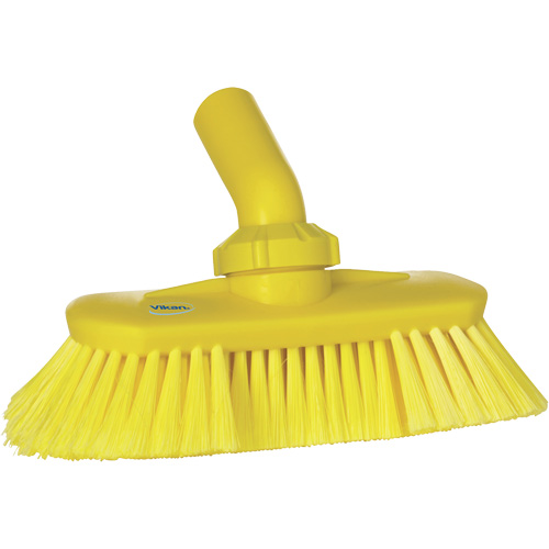 Brosse de lavage aliment&eacute;e en eau et &agrave; angle r&eacute;glable, Soies Doux, Longueur de 9-1/4", Jaune Air Extreme Inc.