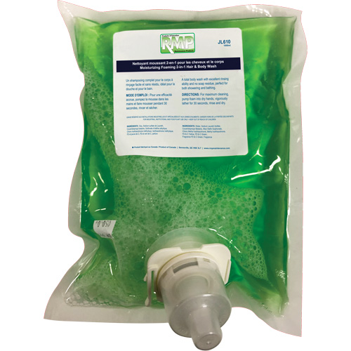 Moisturizing Hair & Body Wash, 1 L, Green Apple, Bag Cartridge Air Extreme Inc.