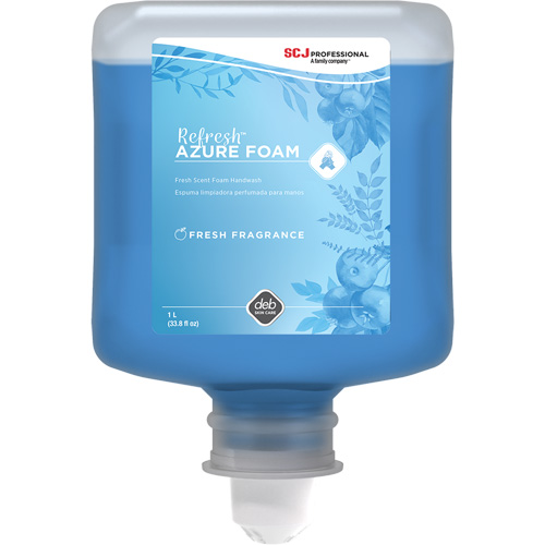 Savon &agrave; mains Refresh Azure, Mousse, 1 L, Parfum&eacute; Air Extreme Inc.