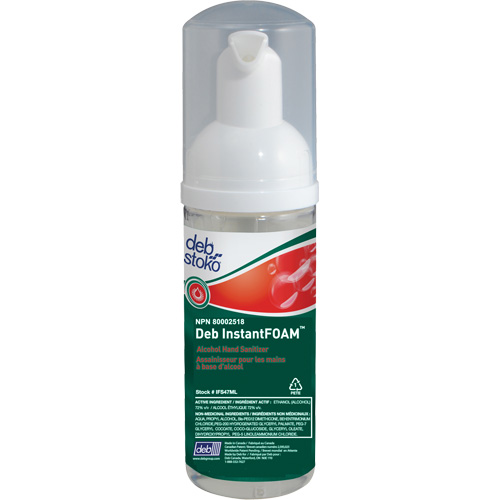 D&eacute;sinfectant pour les mains Instantfoam, 47 ml, Bouteille &agrave; pompe, 70 % alcool Air Extreme Inc.
