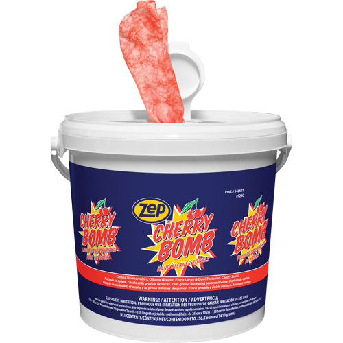 Lingettes nettoyantes surpuissantes pour les mains Cherry Bomb Air Extreme Inc.