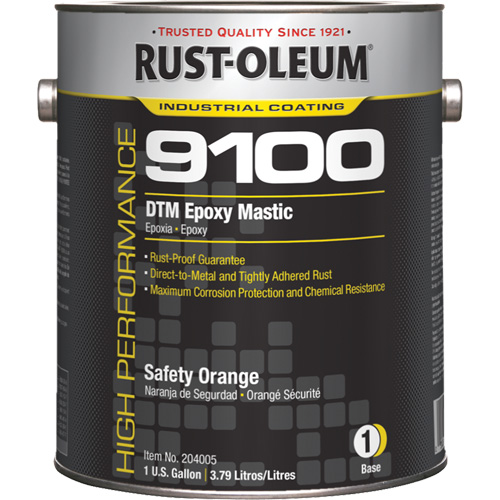 9100 System DTM Epoxy Mastic Base, Safety Orange, Gallon Air Extreme Inc.