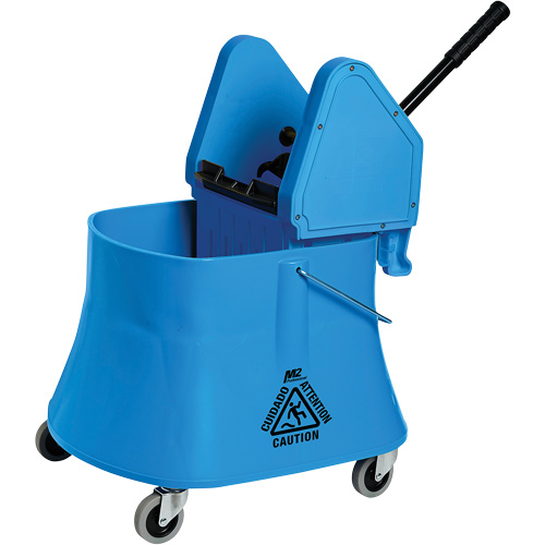 Ensemble de seau pour vadrouille et essoreuse Champ, Pression vers le bas, 7,5 gal. US (30 pintes), Bleu Air Extreme Inc.