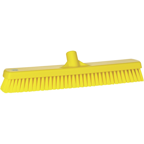 Deck & Wall Scrub Brush, Stiff Bristles, 19", Polyester, Yellow Air Extreme Inc.