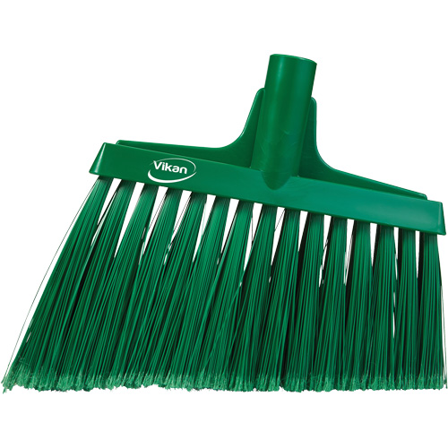 Angled Broom Head, Split Bristles, 11-1/2", Polyester, Green Air Extreme Inc.