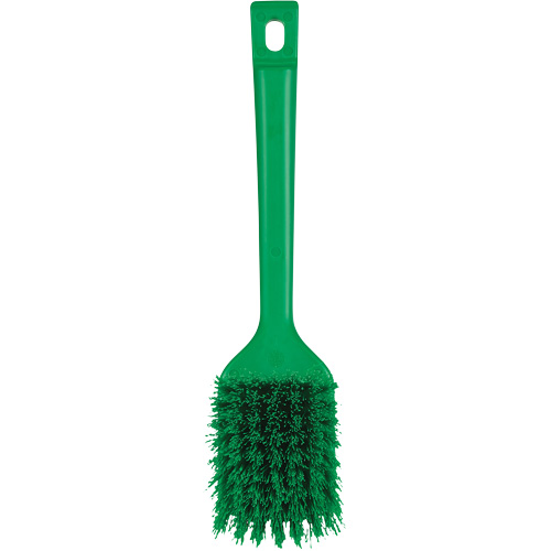 ColorCore Short Handle Brush, Stiff Bristles, 12" Long, Green Air Extreme Inc.