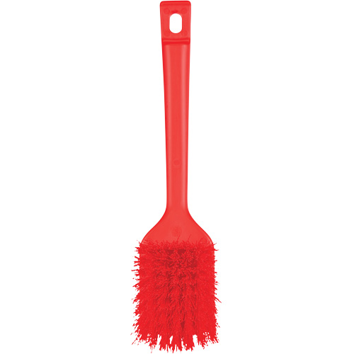 ColorCore Short Handle Brush, Stiff Bristles, 12" Long, Red Air Extreme Inc.