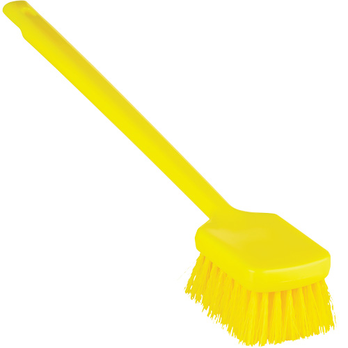 ColorCore Long Handle Brush, Stiff Bristles, 20" Long, Yellow Air Extreme Inc.