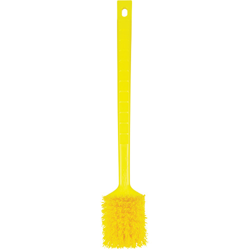 ColorCore Long Handle Brush, Stiff Bristles, 20" Long, Yellow Air Extreme Inc.