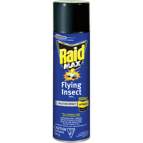 Insecticide contre les insectes volants Raid Max, 500 g, Canette a&eacute;rosol, &agrave; base de solvant Air Extreme Inc.