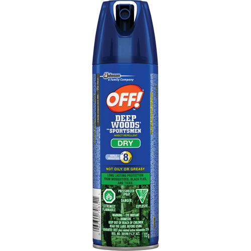 Insectifuge sec pour sportifs Off! R&eacute;gions sauvages, DEET &agrave; 30 %, A&eacute;rosol, 113 g Air Extreme Inc.