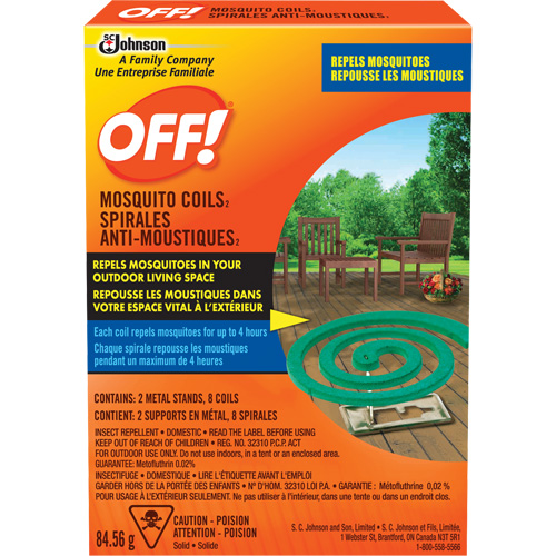 OFF! Mosquito Repellent Coils, DEET Free, Coil, 84.56 g Air Extreme Inc.
