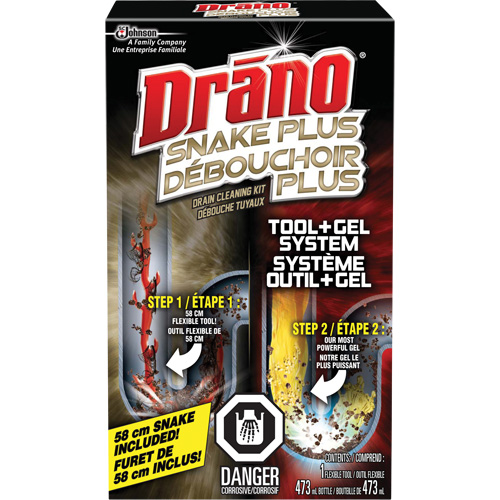 Trousse de furet et gel d&eacute;boucheur pour tuyaux de Drano Air Extreme Inc.