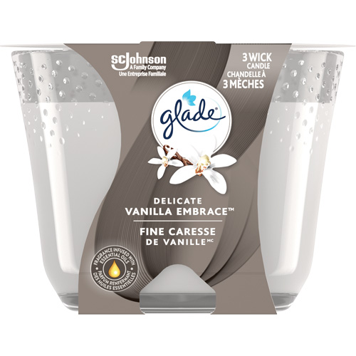 Chandelle &agrave; trois m&egrave;ches Glade, Fine caresse de vanille Air Extreme Inc.