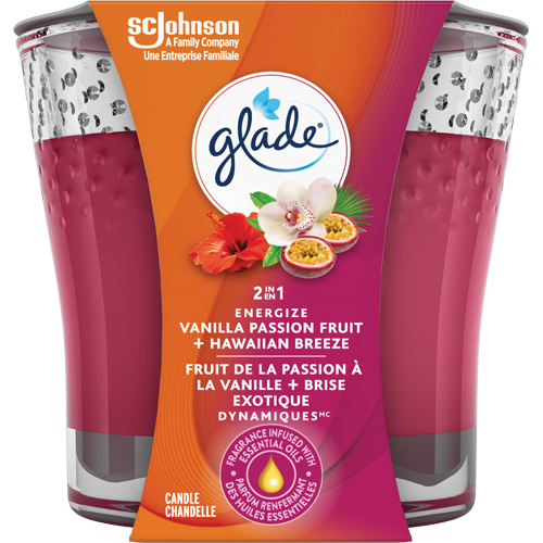 Chandelle 2-en-1 Glade, Brise exotique et fruit de la passion &agrave; la vanille Air Extreme Inc.