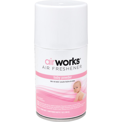 AirWorks&reg; Metered Air Fresheners, Fresh Baby Powder, Aerosol Can Air Extreme Inc.