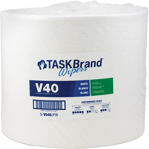 Essuie-tout de s&eacute;rie de qualit&eacute; V40 TaskBrand, Tout usage, 13" lo x 12" la Air Extreme Inc.