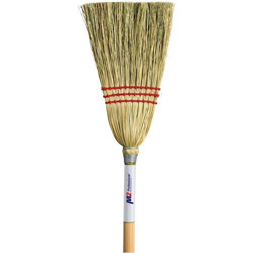 Lobby Corn Broom, 3-String, Wood Handle Air Extreme Inc.