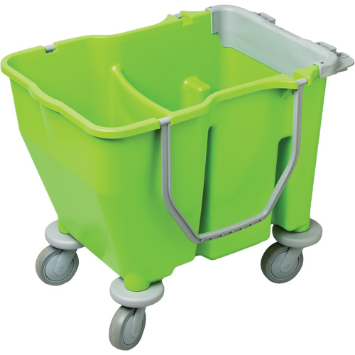 Double Mop Bucket with Wringer, 3.75 US Gal. (60 qt.) Capacity, Green Air Extreme Inc.