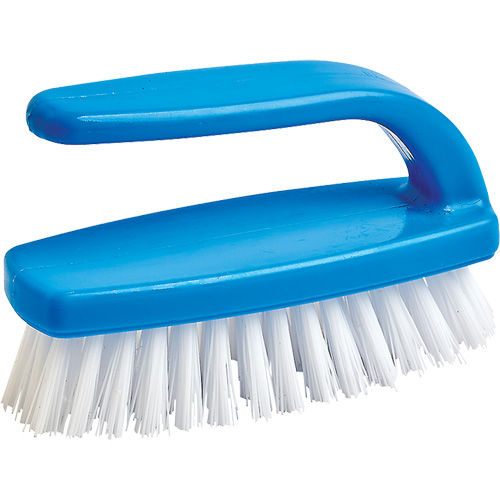 Brosse pour le nettoyage des ongles, 4" l, Soies Synth&eacute;tique, Bleu/Blanc Air Extreme Inc.