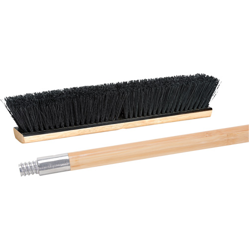 Balai-brosse avec manche &agrave; filetage m&eacute;tallique, 24", Moyen, Soies Tampico Air Extreme Inc.