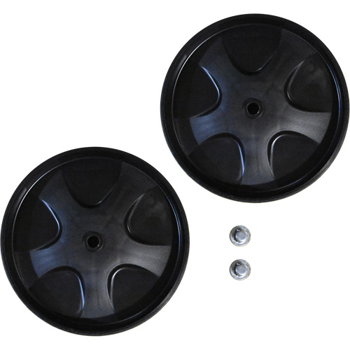 Roues de rechange avec capuchons &agrave; pression pour chariot &agrave; d&eacute;chets Air Extreme Inc.