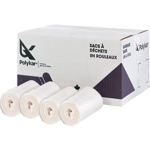 High Density Garbage Bags, Utility, 36" W x 26" L, 13 microns, Frosted, 45 L (12 Gal.) Capacity Air Extreme Inc.