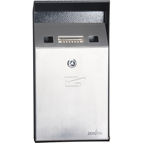 Cendrier, Montage mural, Acier inoxydable, Capacit&eacute; 1 Litre, Hauteur 11-4/5" Air Extreme Inc.