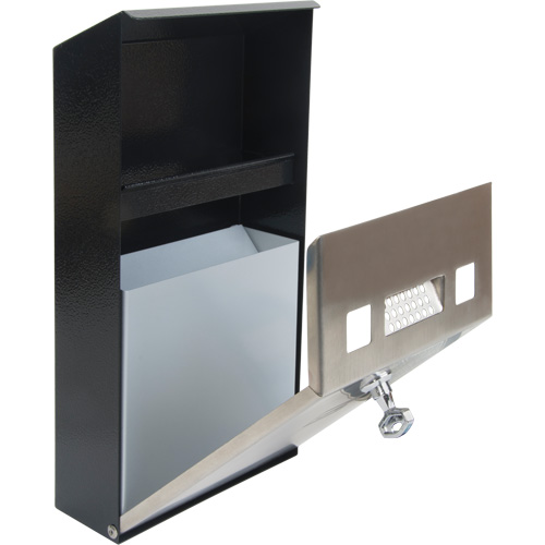 Cendrier, Montage mural, Acier inoxydable, Capacit&eacute; 1 Litre, Hauteur 11-4/5" Air Extreme Inc.