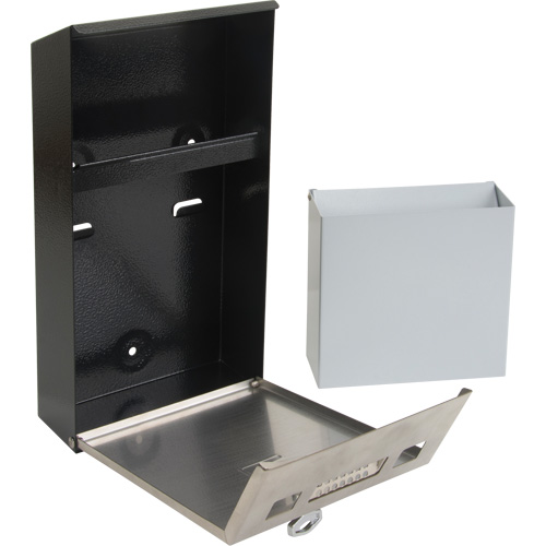 Cendrier, Montage mural, Acier inoxydable, Capacit&eacute; 1 Litre, Hauteur 11-4/5" Air Extreme Inc.