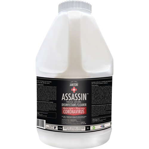 Janitori Assassin Ready-to-Use Disinfectant Cleaner, 4 L, Jug Air Extreme Inc.
