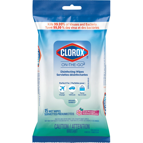 Lingettes d&eacute;sinfectantes On the Go, 15 lingettes Air Extreme Inc.