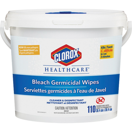 Healthcare&reg; Disinfecting Bleach Wipes, 110 Count Air Extreme Inc.