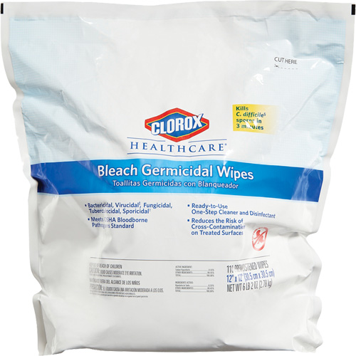 Healthcare&reg; Disinfecting Bleach Wipes Refill, 110 Count Air Extreme Inc.