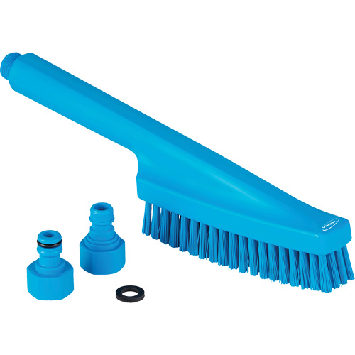 Brosse &agrave; main avec circulation d'eau, Soies Ferme, Longueur de 13", Bleu Air Extreme Inc.