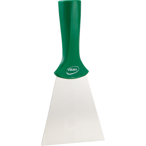 Handle-Mounted Stainless Steel Scraper, Green, 4" W x 8" L Air Extreme Inc.