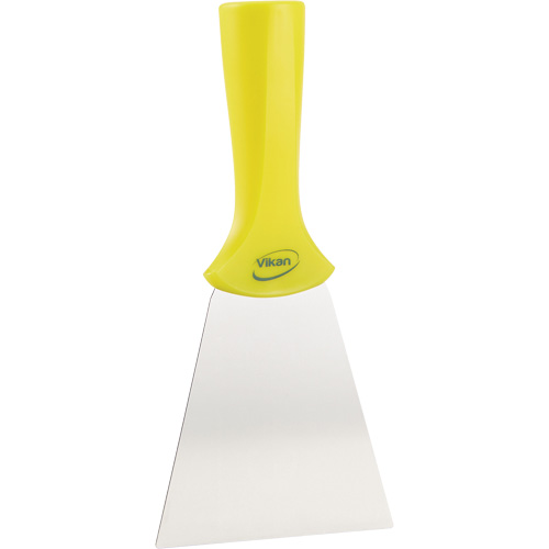 Grattoir en acier inoxydable avec poign&eacute;e montable sur manche, Jaune, 4" la x 8" lo Air Extreme Inc.