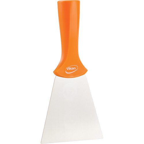 Grattoir en acier inoxydable avec poign&eacute;e montable sur manche, Orange, 4" la x 8" lo Air Extreme Inc.