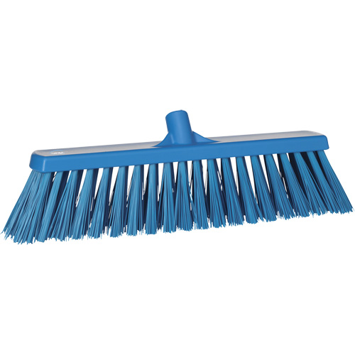 Heavy-Duty Push Broom, Stiff Bristles, 20", Polyester, Blue Air Extreme Inc.