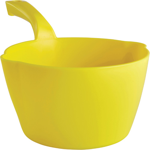 Round Bowl Scoop, Plastic, Yellow, 64 oz. Air Extreme Inc.