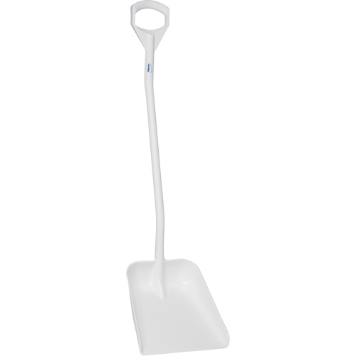 Ergonomic Large Blade Shovel, 51" Length, Plastic, White Air Extreme Inc.