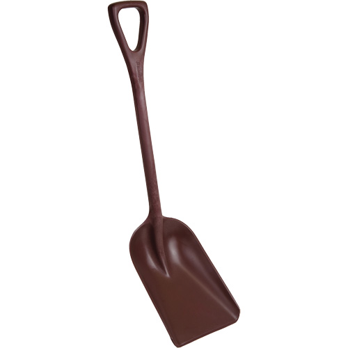 One-Piece Metal Detectable Shovel, 10" x 14" Blade, 37-1/2" Length, Plastic, Red Air Extreme Inc.