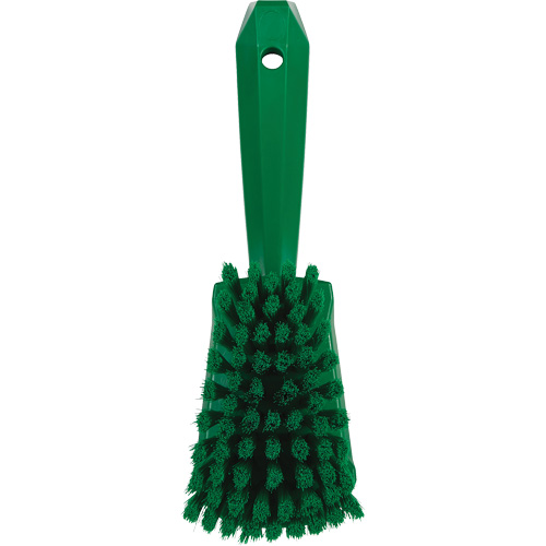 Short-Handled Washing Brush, Soft Bristles, 10-1/2" Long, Green Air Extreme Inc.