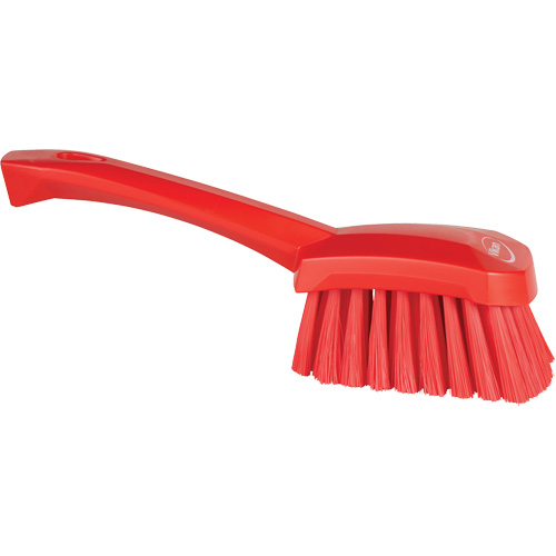 Short-Handled Washing Brush, Soft Bristles, 10-1/2" Long, Red Air Extreme Inc.
