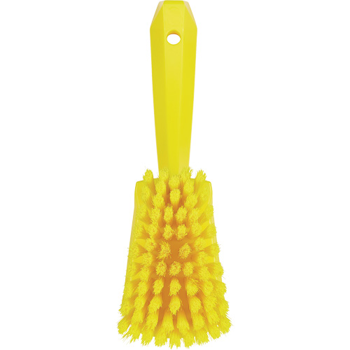 Short-Handled Washing Brush, Soft Bristles, 10-1/2" Long, Yellow Air Extreme Inc.