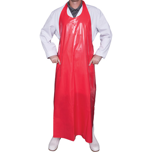 Top Dog 6 Mil. Apron, Polyurethane, 45" L x Red Air Extreme Inc.