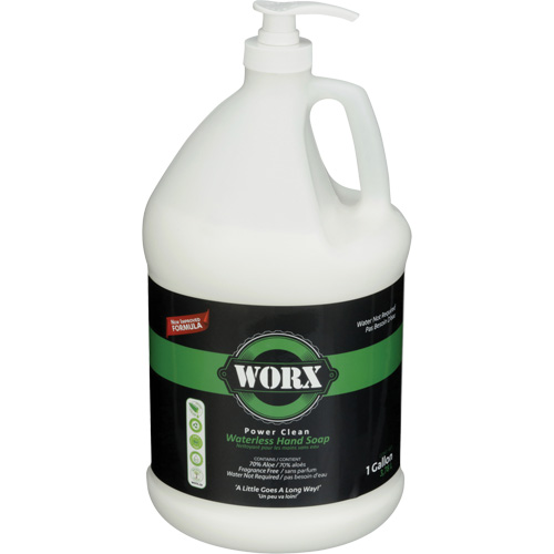 Power Clean Waterless Hand Soap, Liquid, 3.78 L, Unscented Air Extreme Inc.