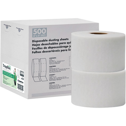 TrapEze&reg; Double Roll Disposable Dusting Sheets, Polyester, White Air Extreme Inc.